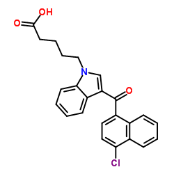 JWH 398 N-pentanoic acid metabolite结构式