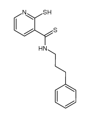2-mercapto-N-(3-phenylpropyl)pyridine-3-carbothioamide Structure