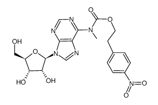 N6-methyl-N6-(2-(4-nitrophenyl)ethoxycarbonyl)adenosine结构式