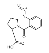 (2S)-1-(2-azidobenzoyl)pyrrolidine-2-carboxylic acid结构式