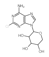 Adenine, 2-chloro-9-b-D-ribopyranosyl- (8CI) Structure