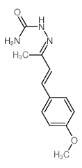 Hydrazinecarboxamide,2-[3-(4-methoxyphenyl)-1-methyl-2-propen-1-ylidene]- Structure