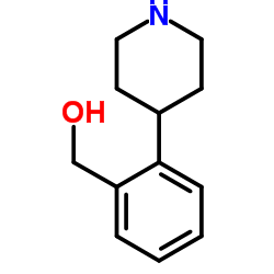 [2-(4-Piperidinyl)phenyl]methanol结构式