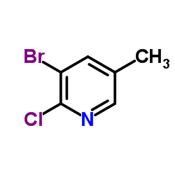 2-氯-3-溴-5-甲基吡啶结构式
