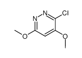 3-chloro-4,6-dimethoxypyridazine Structure