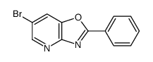 6-bromo-2-phenyl-[1,3]oxazolo[4,5-b]pyridine结构式