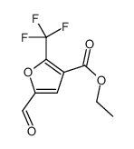 3-Furoic acid, 5-formyl-2-trifluoromethyl, ethyl ester picture