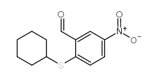 2-环己基硫代-5-硝基苯甲醛结构式