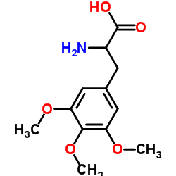 3,4,5-trimethoxyphenylalanine Structure