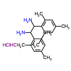 (±)-1,2-双(2,4,6-三甲苯基)乙二胺二盐酸盐结构式
