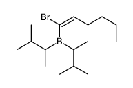 1-bromohex-1-enyl-bis(3-methylbutan-2-yl)borane Structure