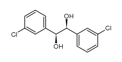 (RS,RS)-1,2-bis(3'-chlorophenyl)-1,2-ethanediol结构式