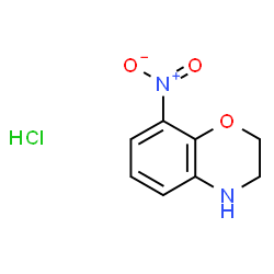 8-硝基-3,4-二氢-2H-苯并[b][1,4]恶嗪盐酸盐结构式