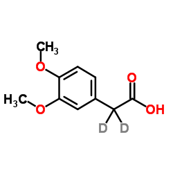 3,4-二甲氧基苯乙酸-D2结构式