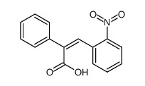 (Z)-3-(2-nitrophenyl)-2-phenylprop-2-enoic acid结构式