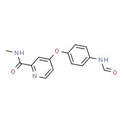 4-(4-甲酰胺基苯氧基)-N-甲基吡啶-2-甲酰胺结构式