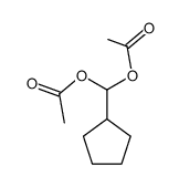 Methanediol, cyclopentyl-, diacetate (9CI)结构式