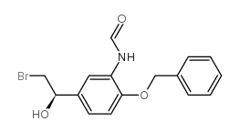 (R)-N-(2-(苄氧基)-5-(2-溴-1-羟基乙基)苯基)甲酰胺结构式