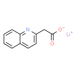 Lithium 2-(quinolin-2-yl)acetate Structure