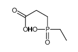 3-[ethyl(hydroxy)phosphoryl]propanoic acid Structure