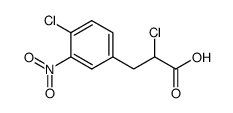 β-(4-Chlor-3-nitro-phenyl)-α-chlor-propionsaeure结构式