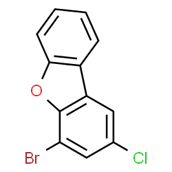 4-溴-2-氯二苯并呋喃结构式