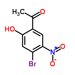 1-(4-Bromo-2-hydroxy-5-nitrophenyl)ethanone Structure