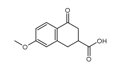 7-methoxy-4-oxo-1,2,3,4-tetrahydro-2-naphthoic acid Structure