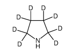 吡咯烷-2,2,3,3,4,4,5,5-d8结构式