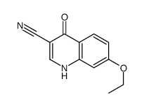 7-乙氧基-4-羟基喹啉-3-甲腈结构式