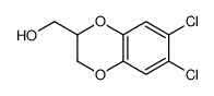 (6,7-DICHLORO-2,3-DIHYDROBENZO[B][1,4]DIOXIN-2-YL)METHANOL结构式