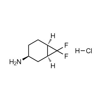 (1S,3S,6R)-7,7-二氟双环[4.1.0]庚烷-3-胺盐酸盐结构式