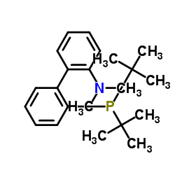 2-(二-叔丁基膦)-2'-(|N|,|N|-二甲基氨基)联苯结构式