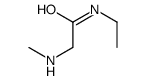 N-乙基-2-(甲基氨基)乙酰胺结构式