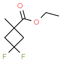 3,3-二氟-1-甲基环丁烷-1-羧酸乙酯结构式