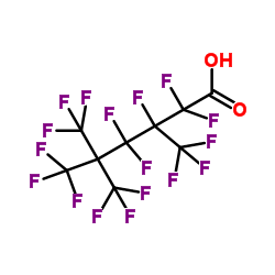2,2,3,4,4,6,6,6-octafluoro-3,5,5-tris(trifluoromethyl)hexanoic acid Structure