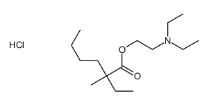diethyl-[2-(2-ethyl-2-methylhexanoyl)oxyethyl]azanium,chloride结构式