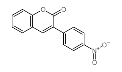 2H-1-Benzopyran-2-one,3-(4-nitrophenyl)-结构式