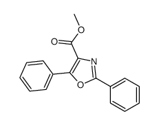 2,5-二苯基-4-噁唑羧酸甲酯结构式