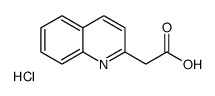 2-(喹啉-2-基)乙酸盐酸盐结构式
