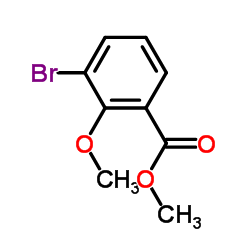 3-溴-2-甲氧基苯甲酸甲酯结构式