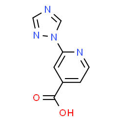 2-(1H-1,2,4-三唑-1-基)异烟酸结构式
