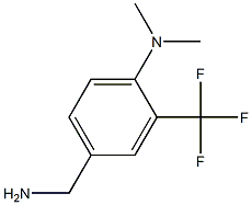 4-(aminomethyl)-N,N-dimethyl-2-(trifluoromethyl)aniline结构式