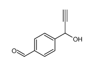 Benzaldehyde, 4-(1-hydroxy-2-propynyl)- (9CI)结构式