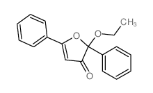 3(2H)-Furanone,2-ethoxy-2,5-diphenyl- Structure