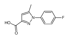 1-(4-氟苯基)-5-甲基-1H-吡唑-3-羧酸结构式