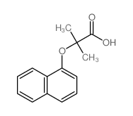 2-甲基-2-(1-萘氧基)丙酸结构式