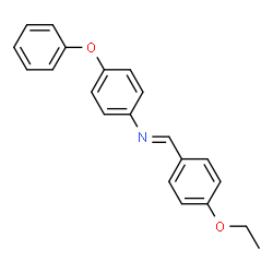N-(4-ethoxybenzylidene)-4-phenoxyaniline Structure