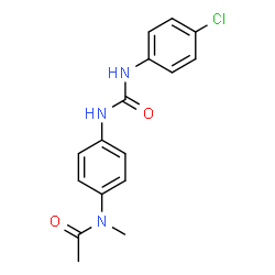 N-(4-{[(4-Chlorophenyl)carbamoyl]amino}phenyl)-N-methylacetamide结构式