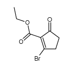 ethyl 2-bromo-5-oxocyclopent-1-enecarboxylate结构式